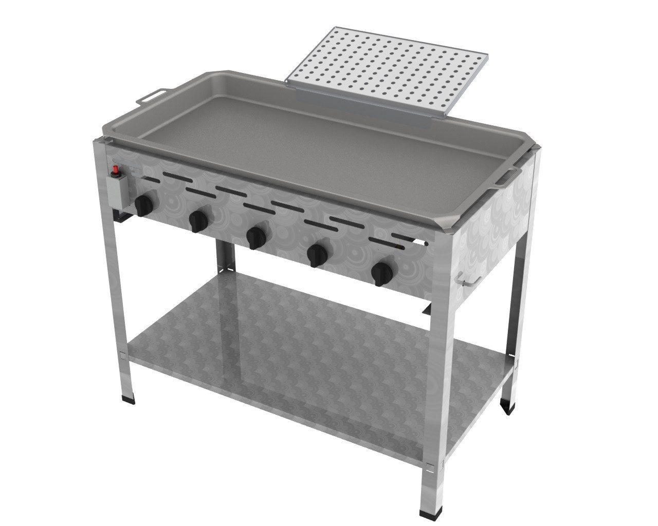 ChattenGlut Gasgrill ChattenGlut Gastrobräter 22,5kW mit Reibekuchen Aufsatz, BxTxH: 980x530x800 cm