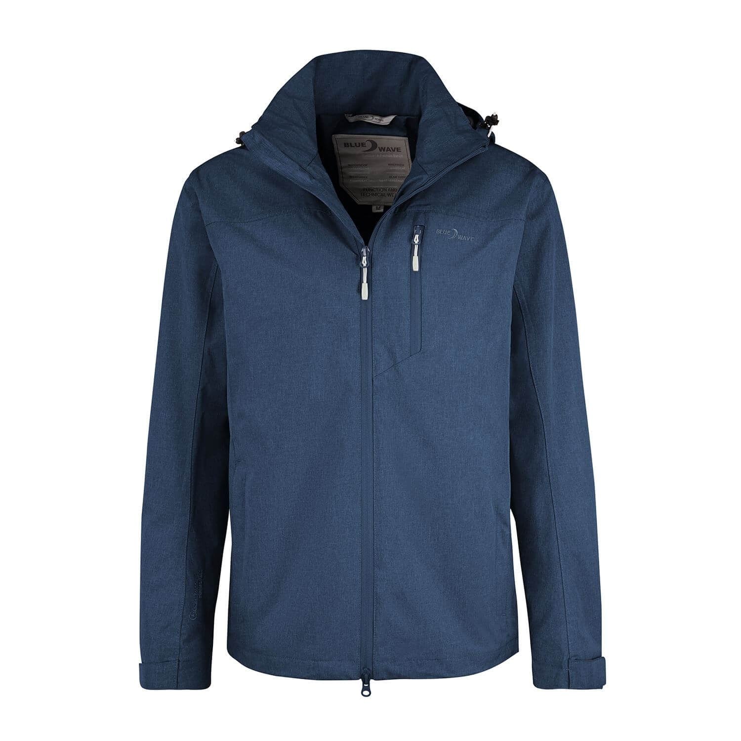 Blue - Jacke Wave Mesh-Futter Wasserdichte Henk Funktionsjacke mit blue Herren Outdoor-Jacke nights