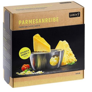 Lurch Käsereibe RazorTech EDS Parmesanreibe mit Deckel, Edelstahl