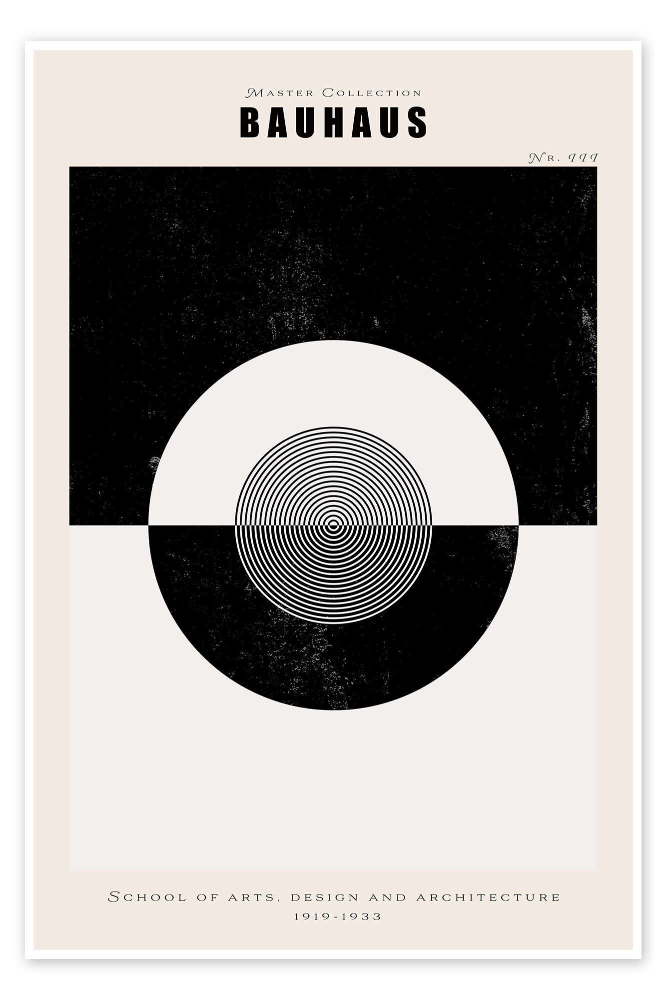 Posterlounge Плакат Exhibition Плакатs, Bauhaus 1919 - 1933, Wohnzimmer Modern Malerei
