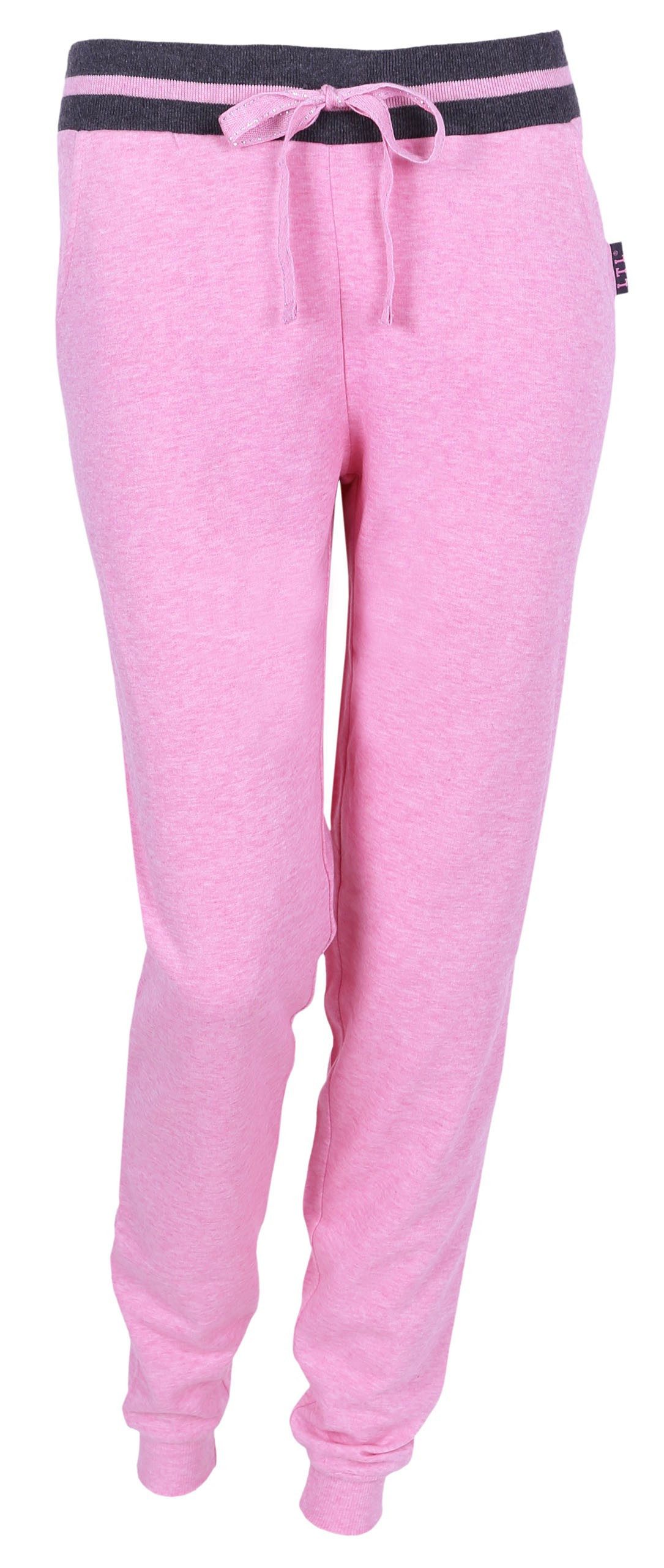 Sweathose Pinke Jogginghose mit Taschen S