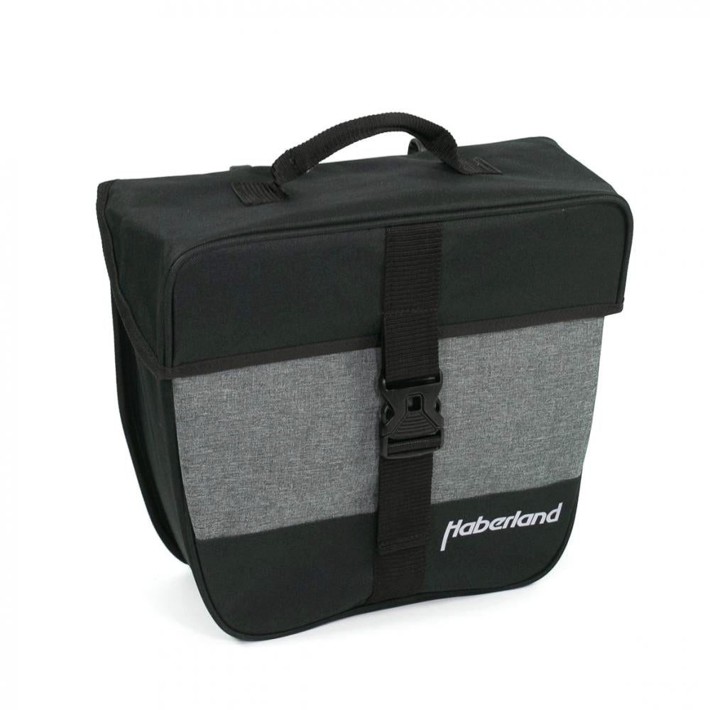 Haberland Fahrradtasche Haberland Einzeltasche 12 5l Einsteiger schwarz/silber - praktische Ge