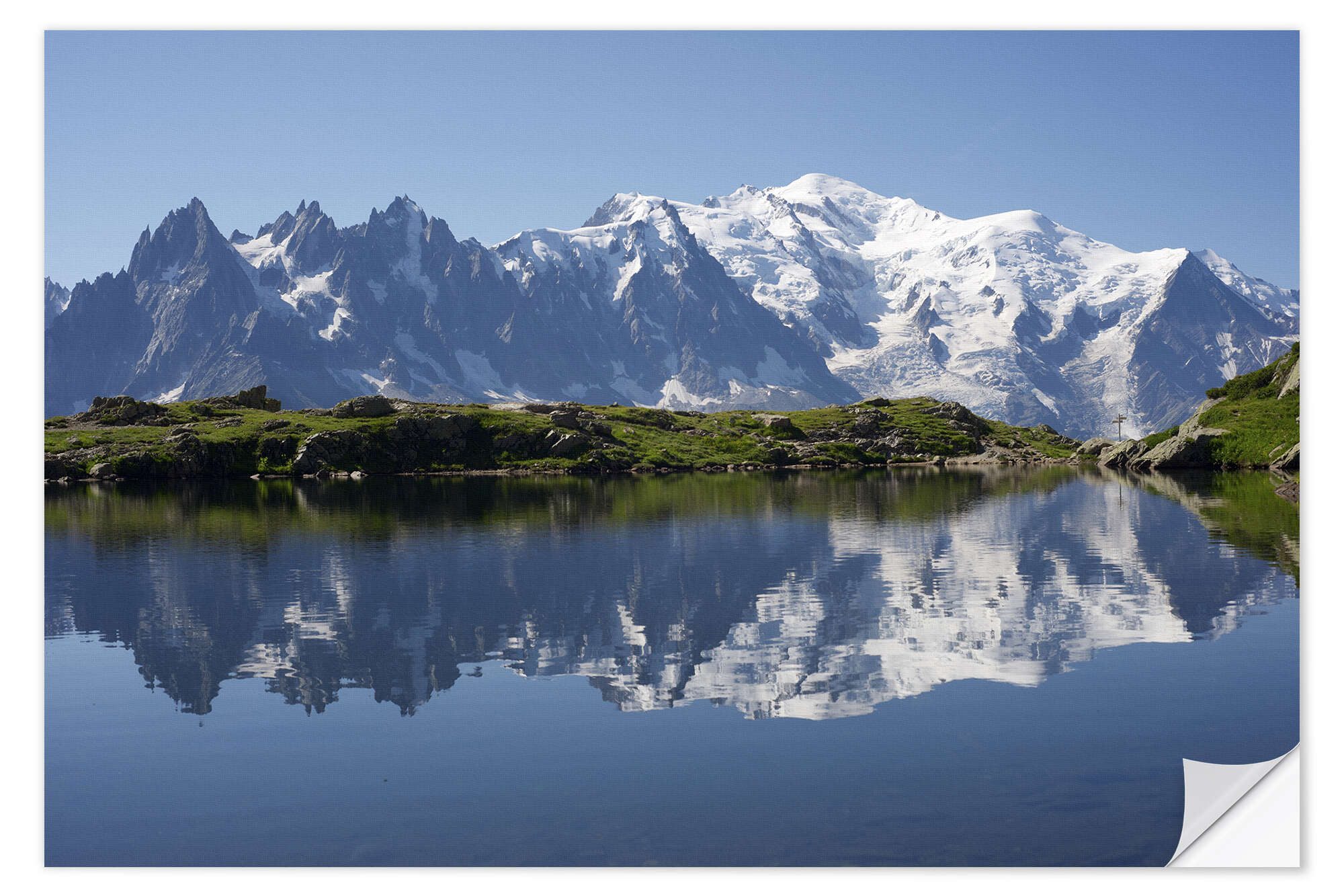 Posterlounge Wandfolie Editors Choice, See mit Mont-Blanc-Massiv, Fotografie