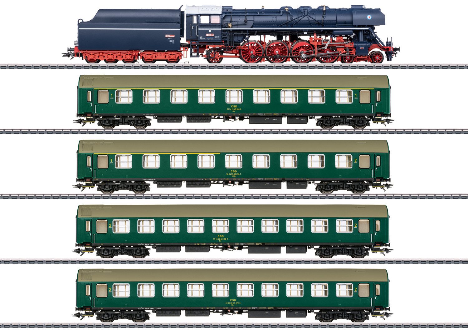 Märklin Modelleisenbahn Startpaket Zugset Museumszug mit Albatros - 26498, Spur H0, mit Sound und Licht; Made in Europe