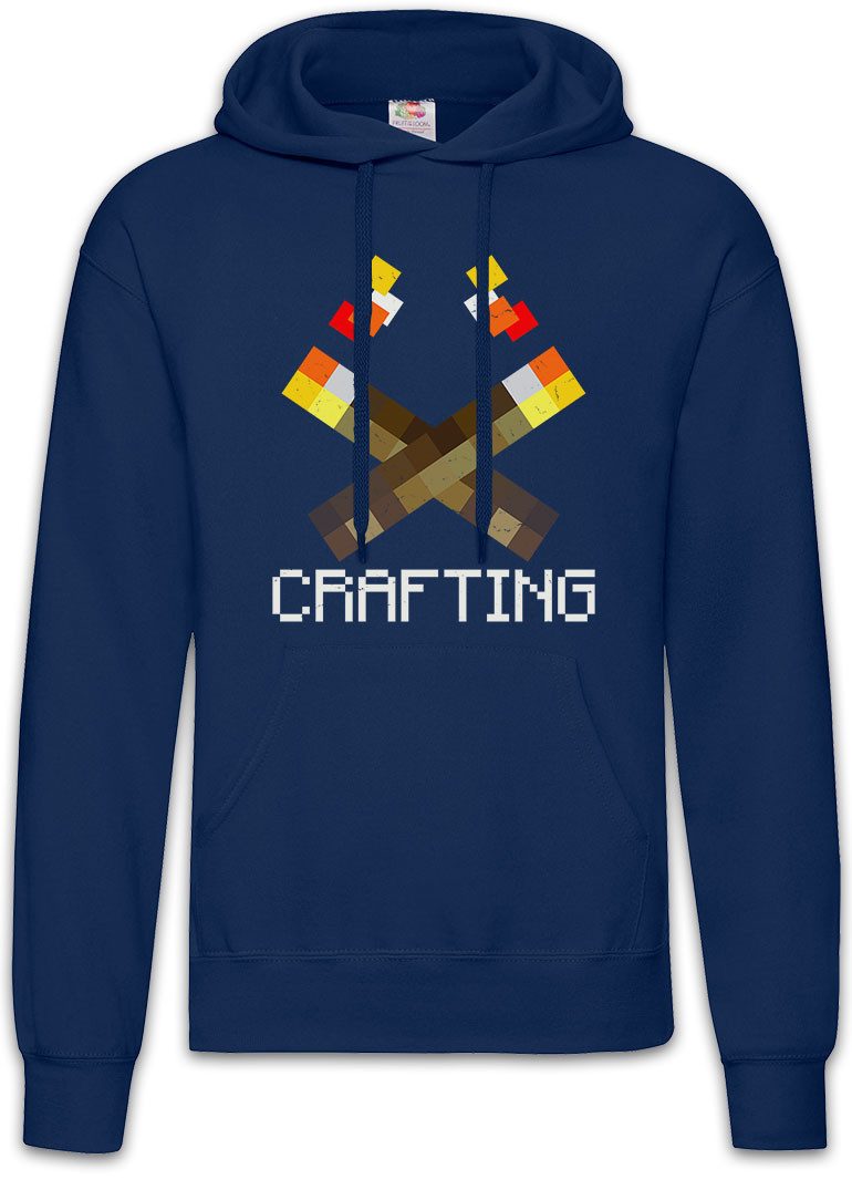 Hoodie Mine Torches Herren Hoodie Games Gaming Craft Nerd Freak Crafting Fan