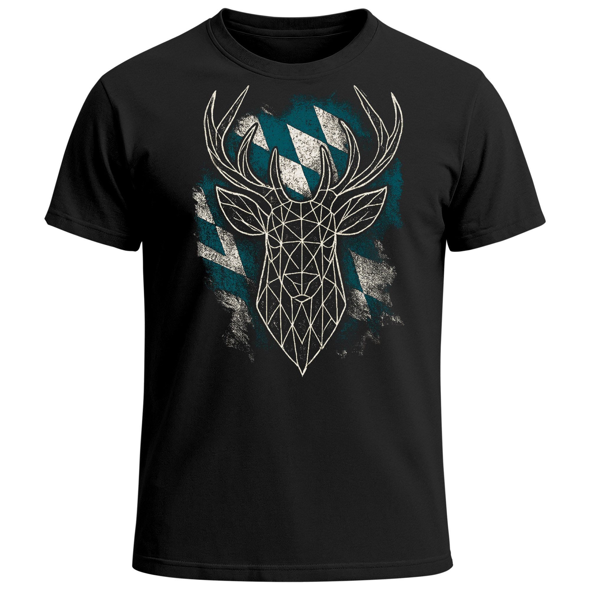 MoonWorks Print-Shirt Herren T-Shirt für das Oktoberfest Bayerisches Original Fun-Shirt mit Print