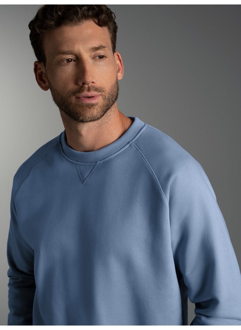 Trigema Sweatshirt TRIGEMA Sweatshirt mit angerauter Innenseite