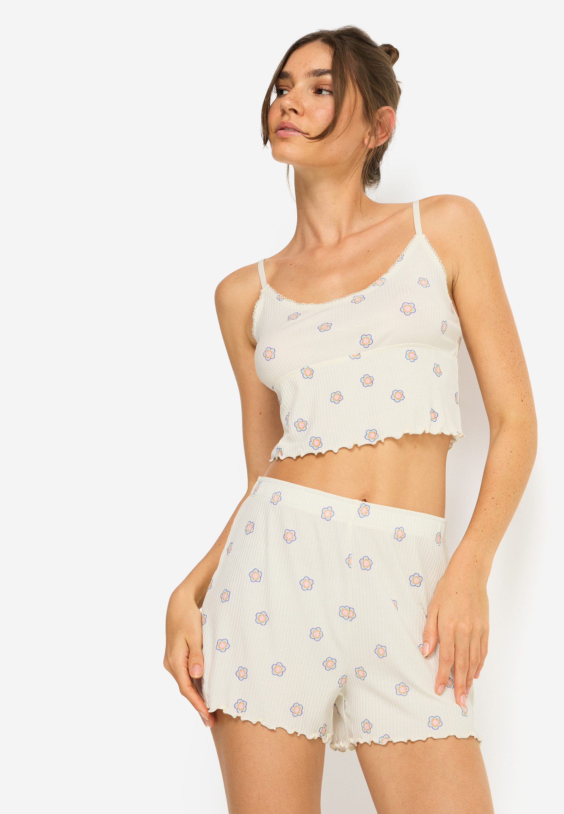 LSCN by LASCANA Shorty (Set, 2 tlg) All-over Print