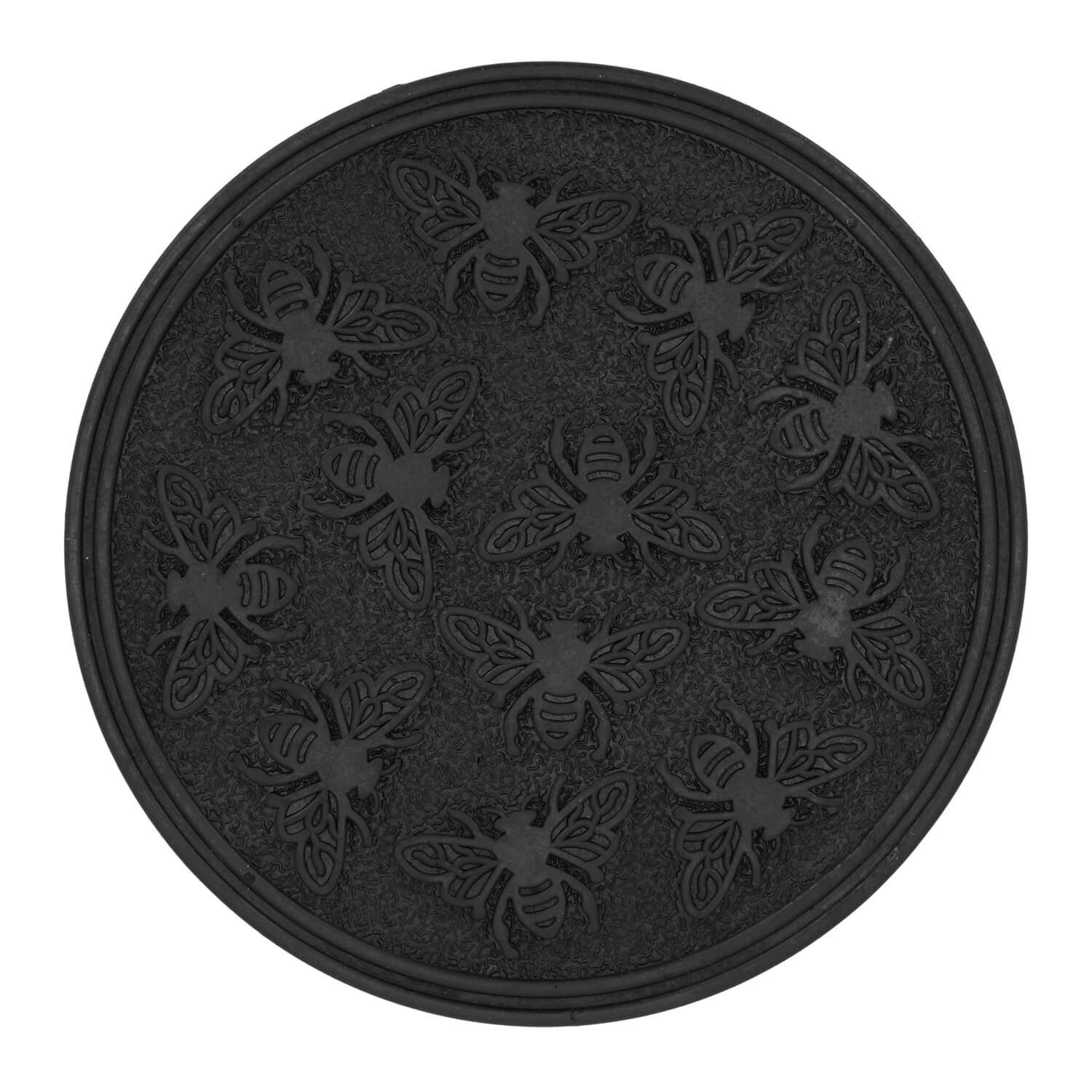 esschert design Trittsteine Trittplatte Insekten 30cm rund sortiert Beetplatte Garten Gummi, 1 x Trittplatte Insekten