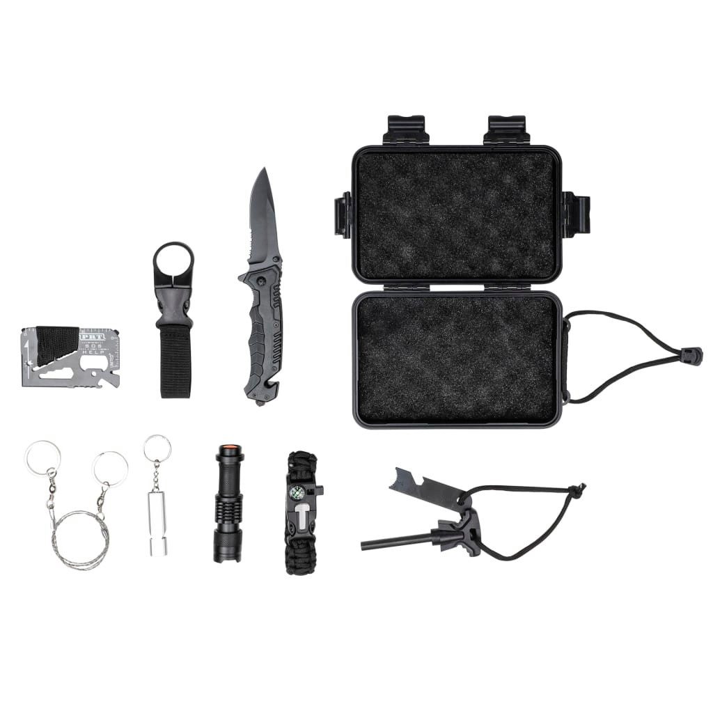 HI Multi-Tool Überlebenskit 10-tlg. Schwarz