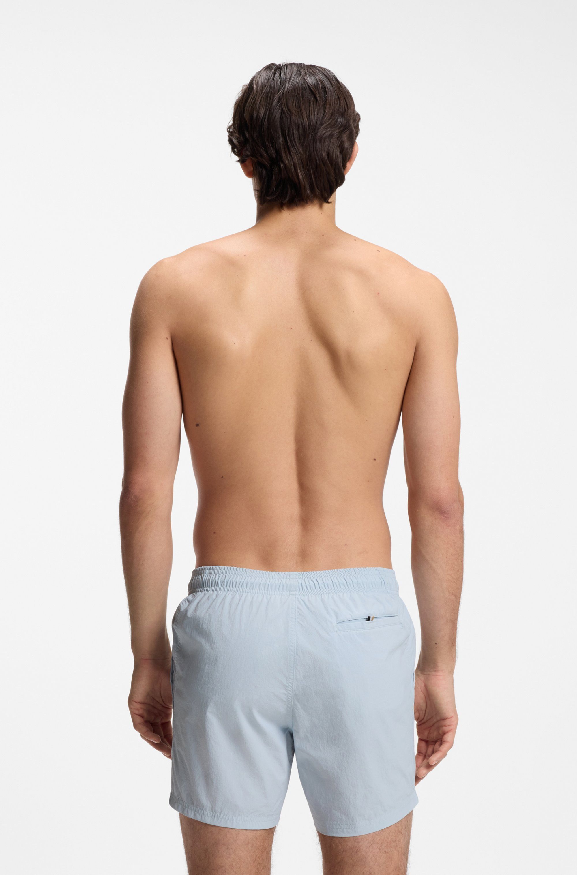 BOSS Badeshorts Octopus Mit BOSS Logoschriftzug, elastischer Taillenbund mit Kordel