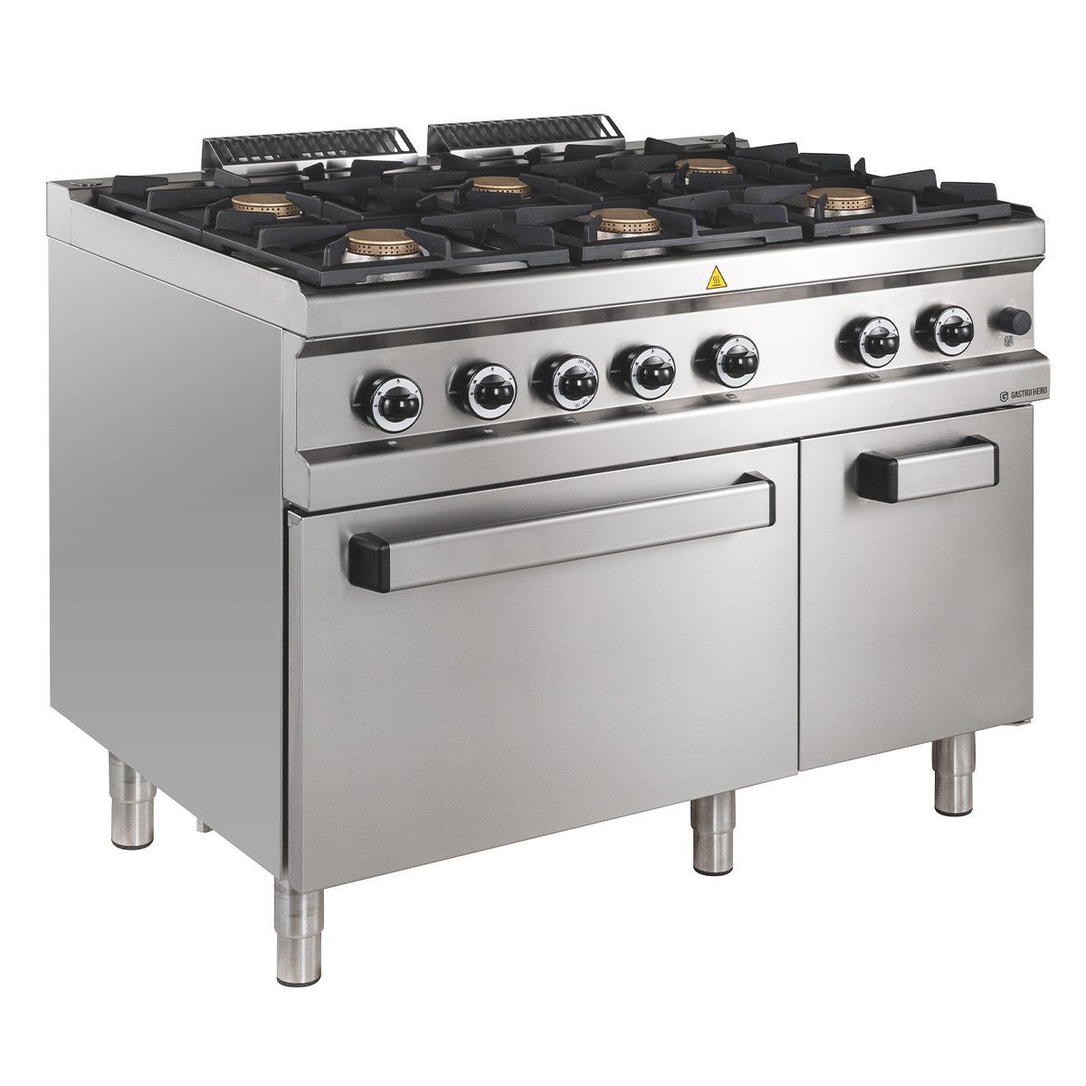 GastroHero Dönergrill Gasherd 110/70 mit Elektrobackofen 42 kW, Herd, Backofen, Gastro, 5300 W