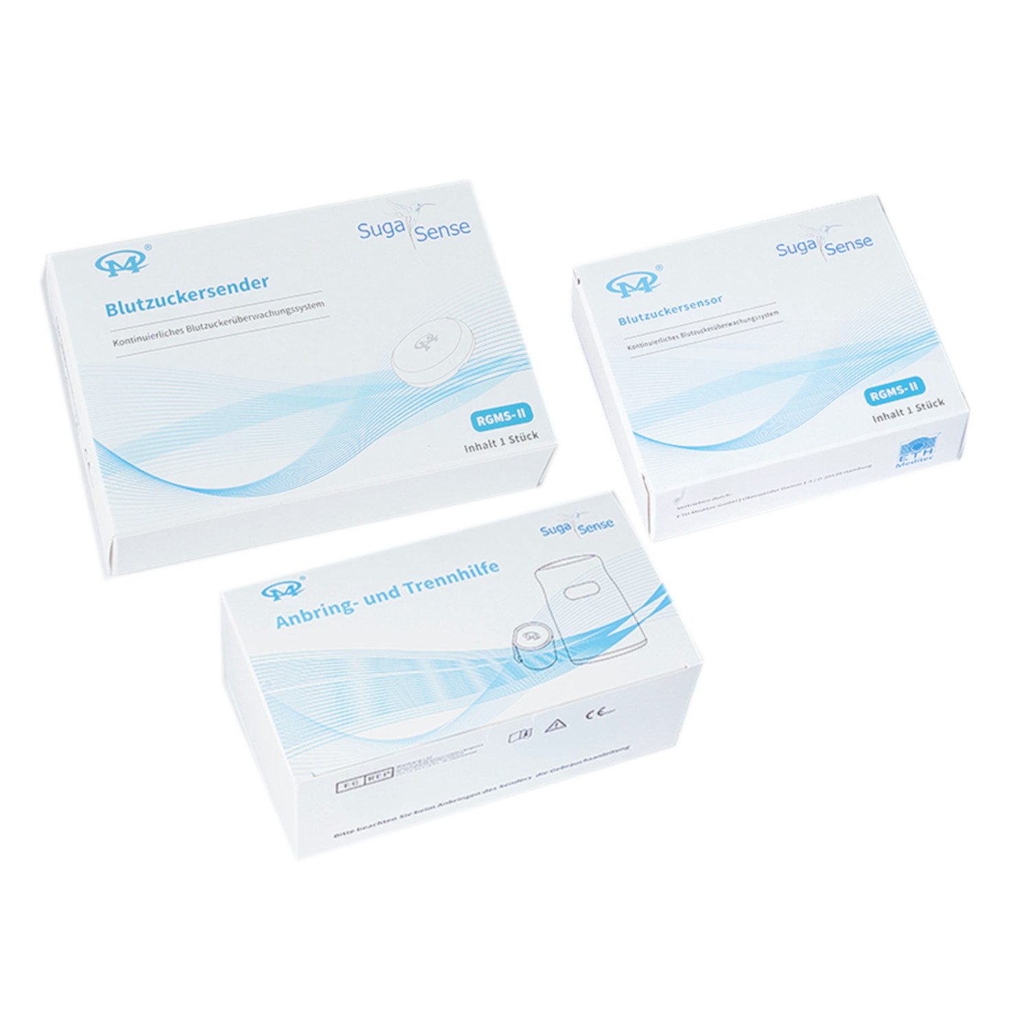 Blutzuckermessgerät Suga Sense® Blutzuckermesssystem Starter-Set, Diabetes