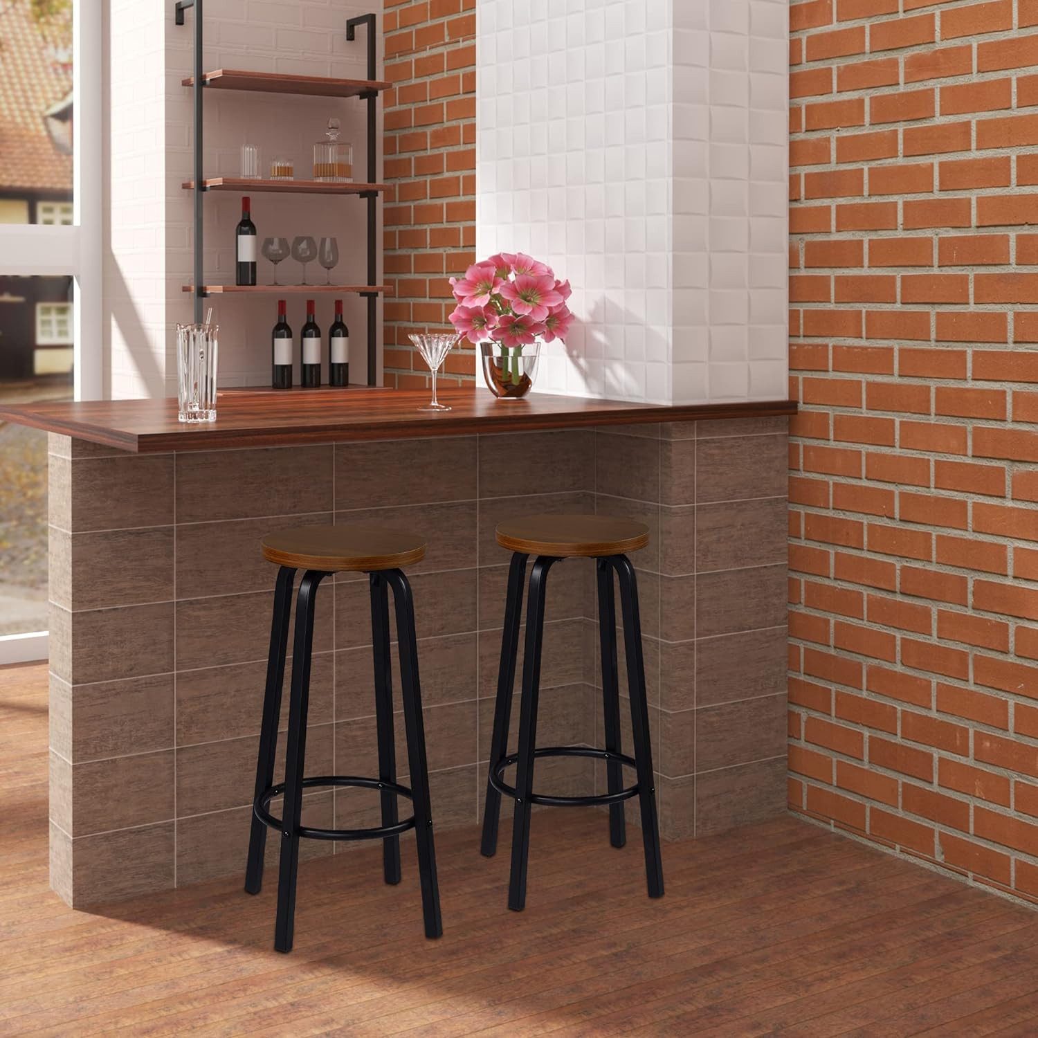 Woltu Barhocker (2 St), Bistrohocker Tresenhocker günstig online kaufen