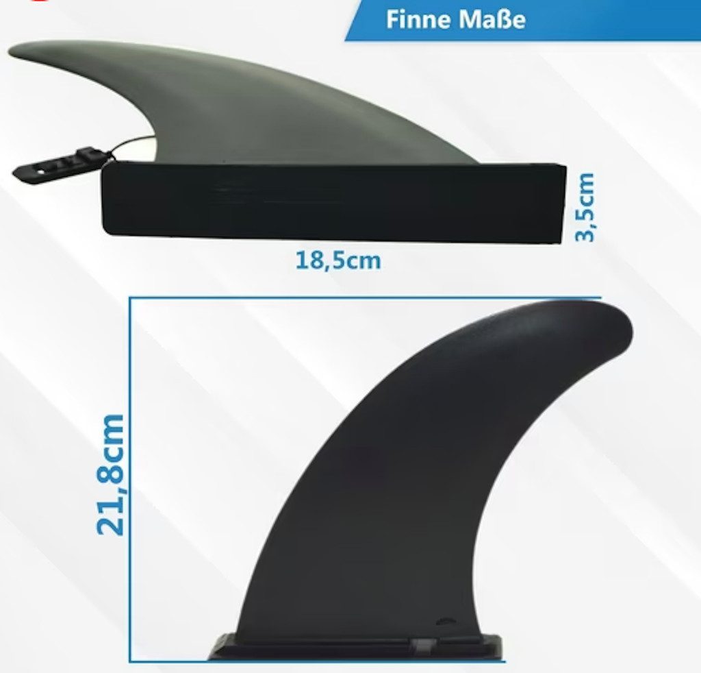 Moto Active SUP-Finne SUP Finne für Surfen Stand Up Board (Paket), Stand Up Board Surfboard Flosse