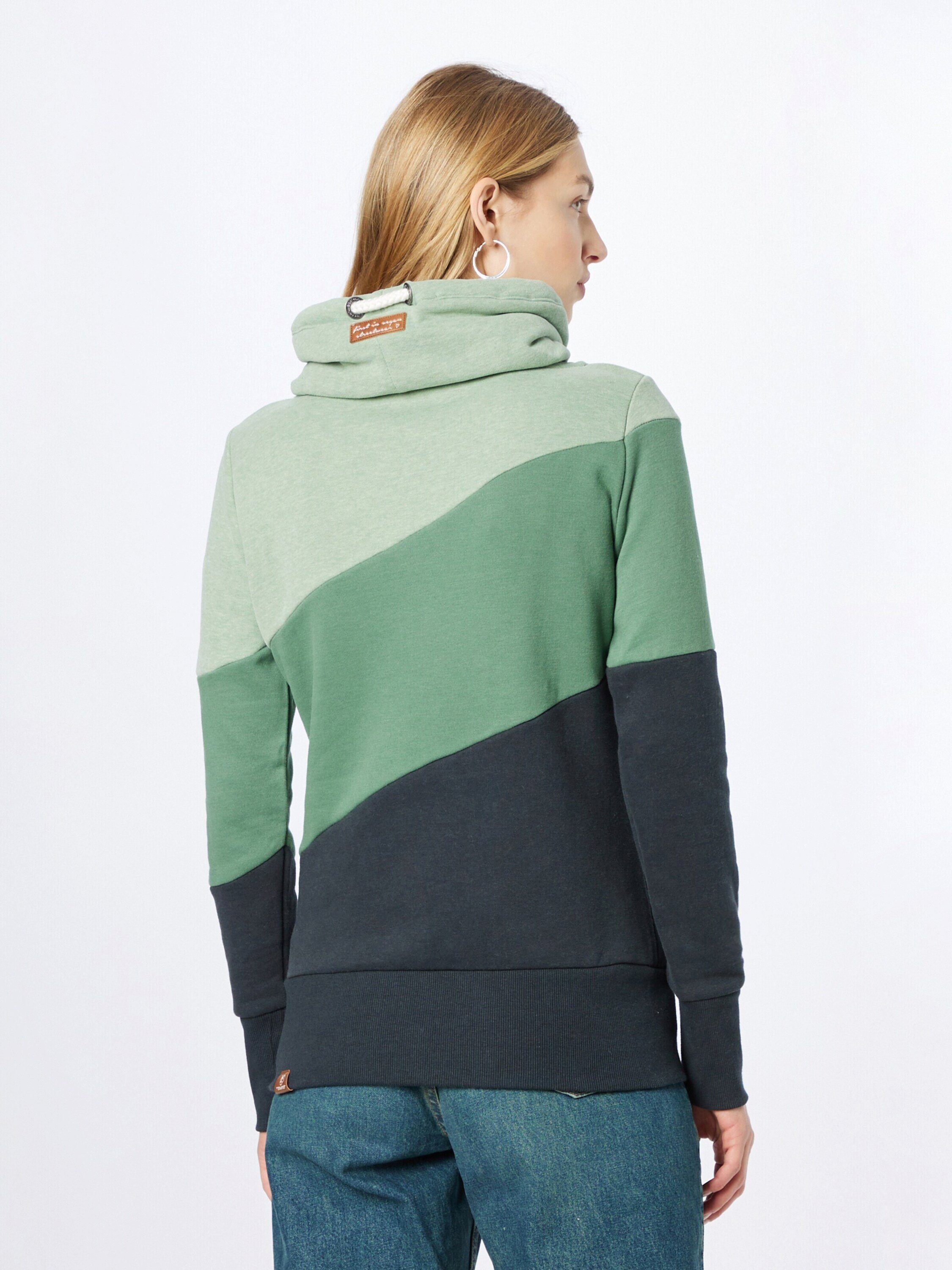 Plain/ohne Sweatshirt Ragwear (1-tlg) Details Green RUMIKA