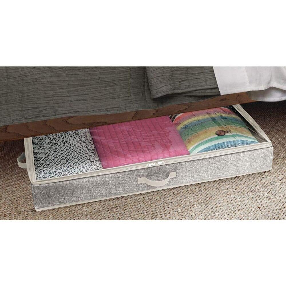 FELIXLEO Unterbettkommode Unterbettkommode Bettkasten mit durchsichtigem für Deckel Kleidung