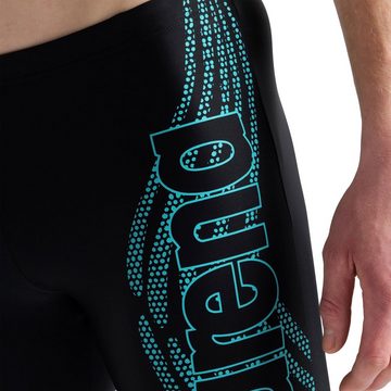 Arena Badehose Swim Mid Jammer Graphic mit längerem, schlankem Bein