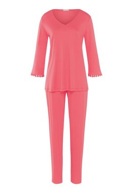 Hanro Pyjama Rosa (1 tlg) Schlafanzug - Baumwolle - Atmungsaktiv