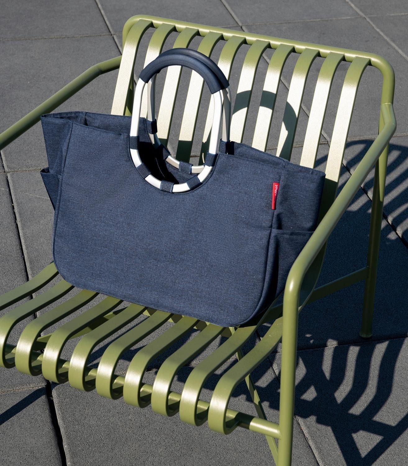 REISENTHEL® Einkaufsshopper LOOPSHOPPER L, Blau, Silbergrau, Polyester, 25 l, Aluminium, Wasserabweisend