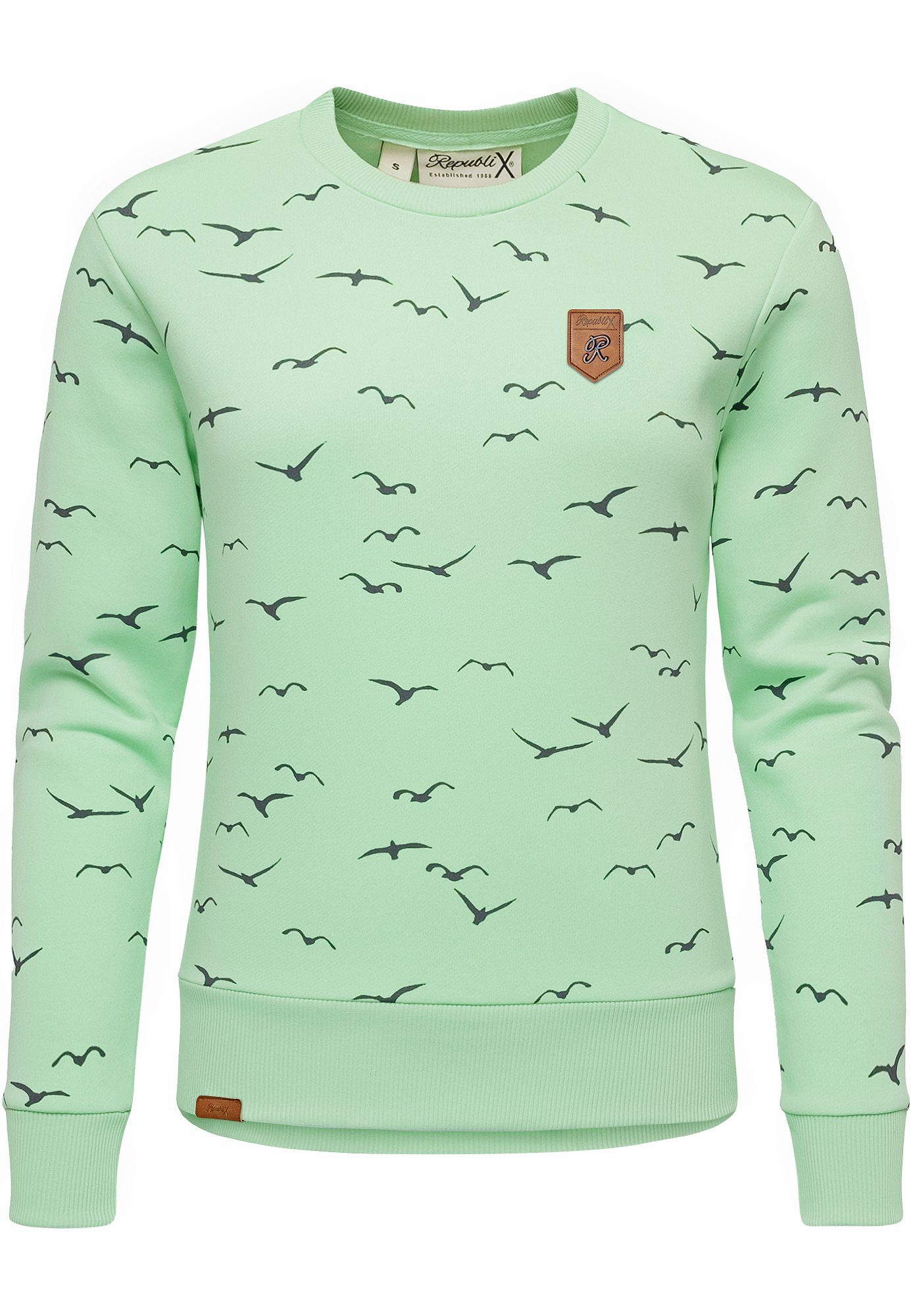 REPUBLIX Sweatshirt TYLA Damen Print Kapuzenpullover Sweatjacke Pullover Ho günstig online kaufen