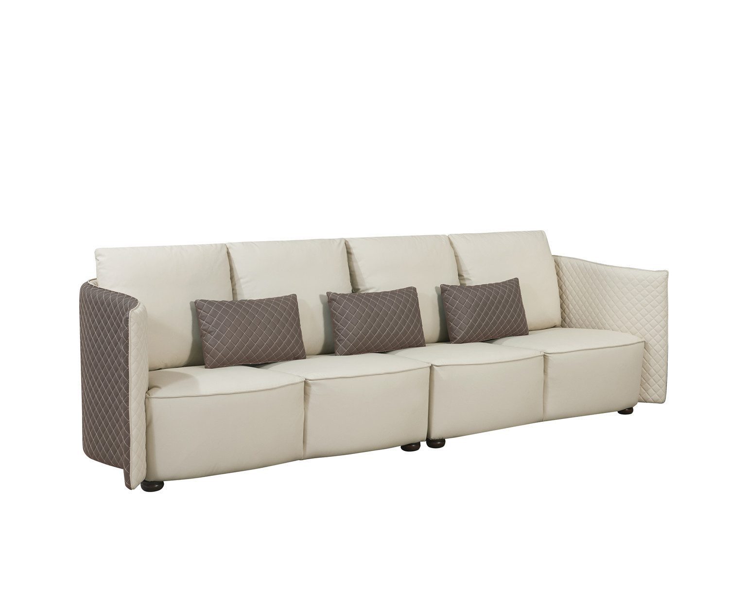 Xlmoebel Big-Sofa XXL-Wohnzimmer-Sofa aus Stoff und Leder, gemütliche Polsterung, 1 Teile, Hergestellt in Europa