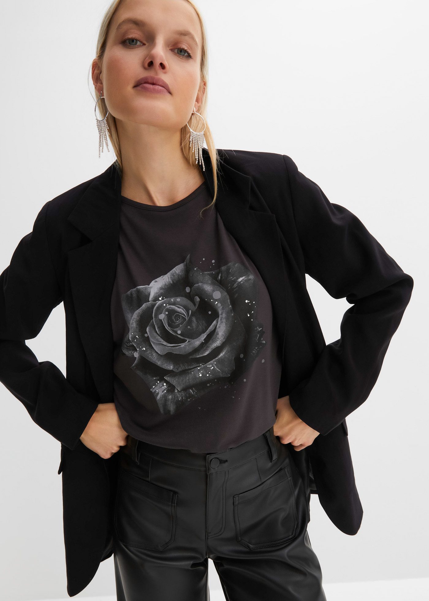 bonprix T-Shirt Cold-Shoulder-Shirt aus Viskose günstig online kaufen