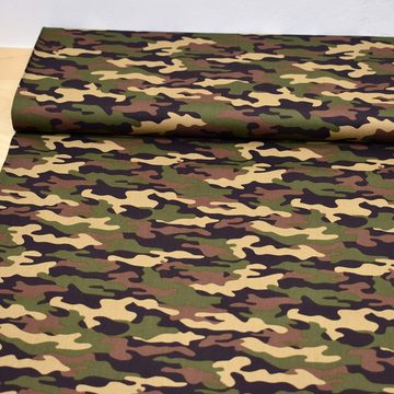 MAGAM-Stoffe Stoff "Brian", Camouflage Baumwollstoff ÖKO-TEX Meterware ab 50cm