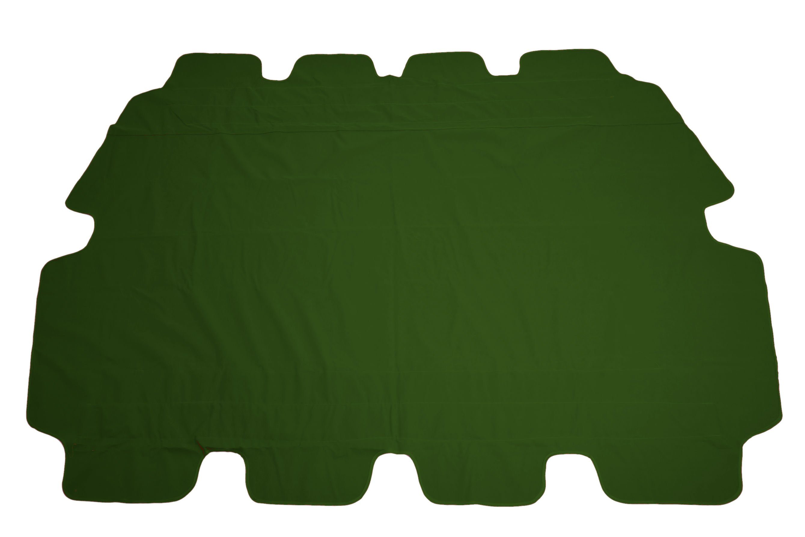 Spetebo Hollywoodschaukelersatzdach Ersatzdach für Hollywoodschaukel - grün, (Einzelteil, 1-tlg., PVC Beschichtung (wasserabweisend), Polyester Sonnendach, Ersatzdach mit Volant (ca. 18 cm)