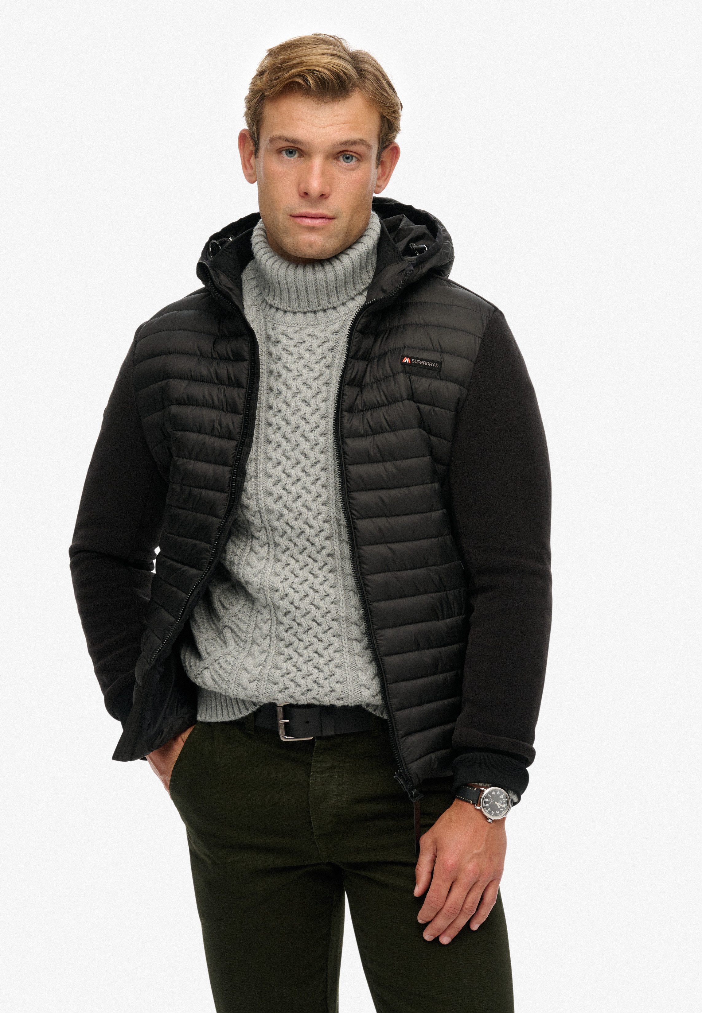 Superdry Steppjacke HOOD STORM FLEECE HYBRID JKT günstig online kaufen