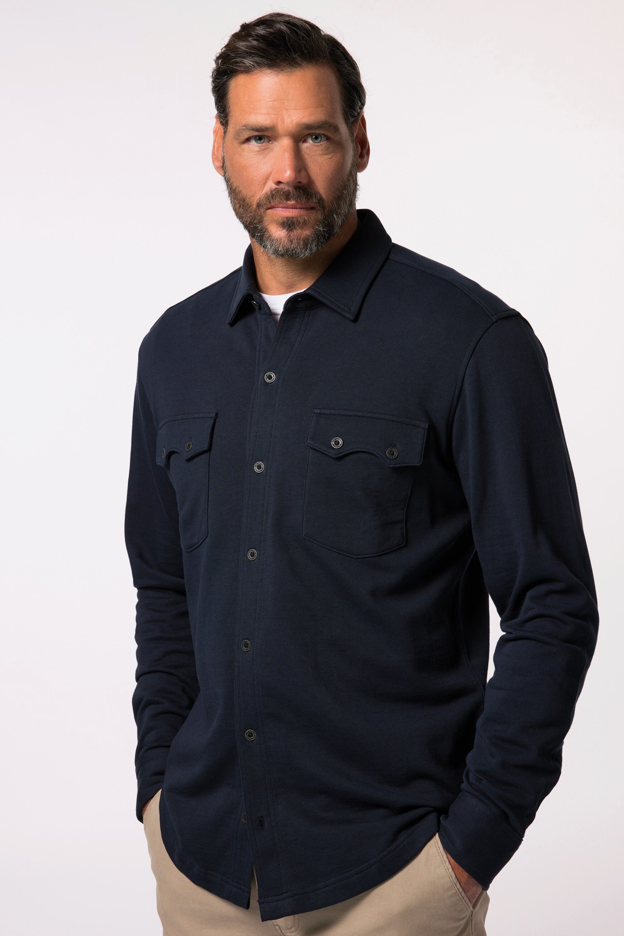 JP1880 Businesshemd Sweathemd Kentkragen Modern Fit günstig online kaufen