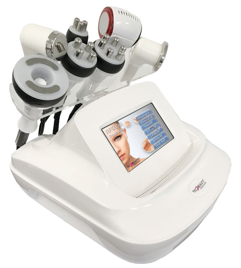 TEC2BEAUTY Beauty-Multigerät Falten und Fett: Kombination Ultraschall/Radiofrequenz & Kalt/Heiß 6-tlg. mehr