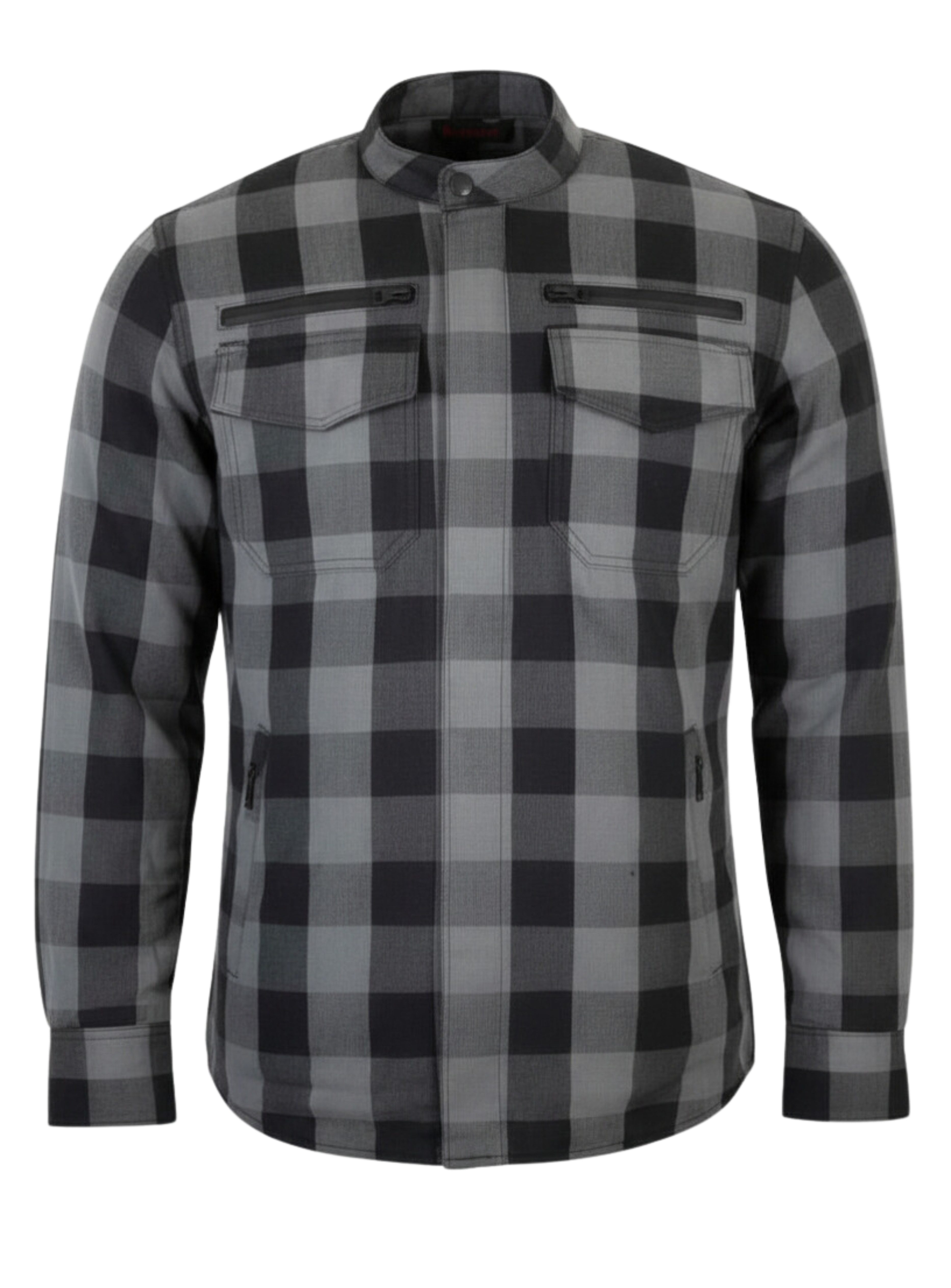 Motorradjacke Herren Motorradhemd mit Protektoren, Aramid, wasserdicht, Lumberjacke