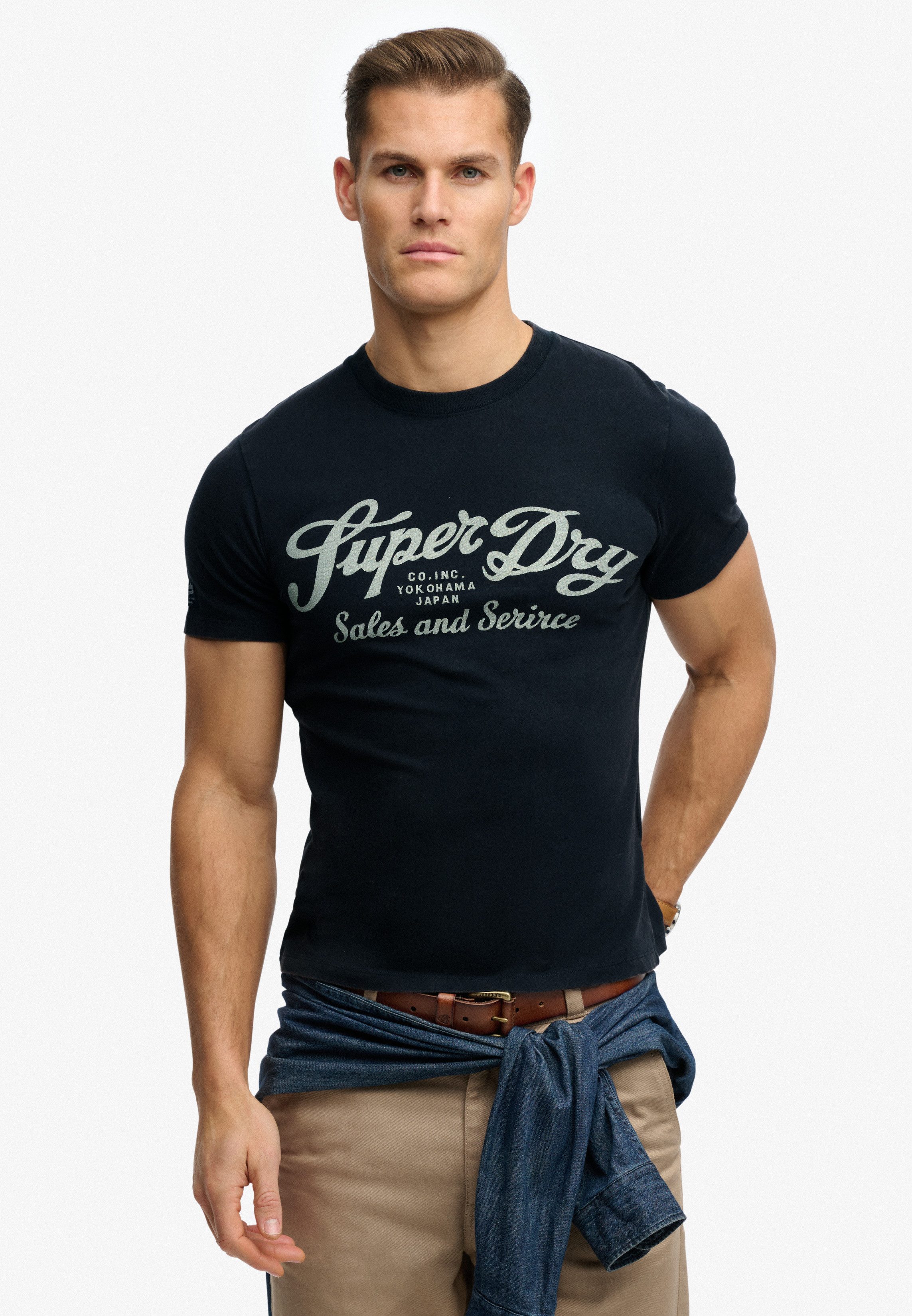 Superdry Rundhalsshirt Industry Worker Relaxed Tee