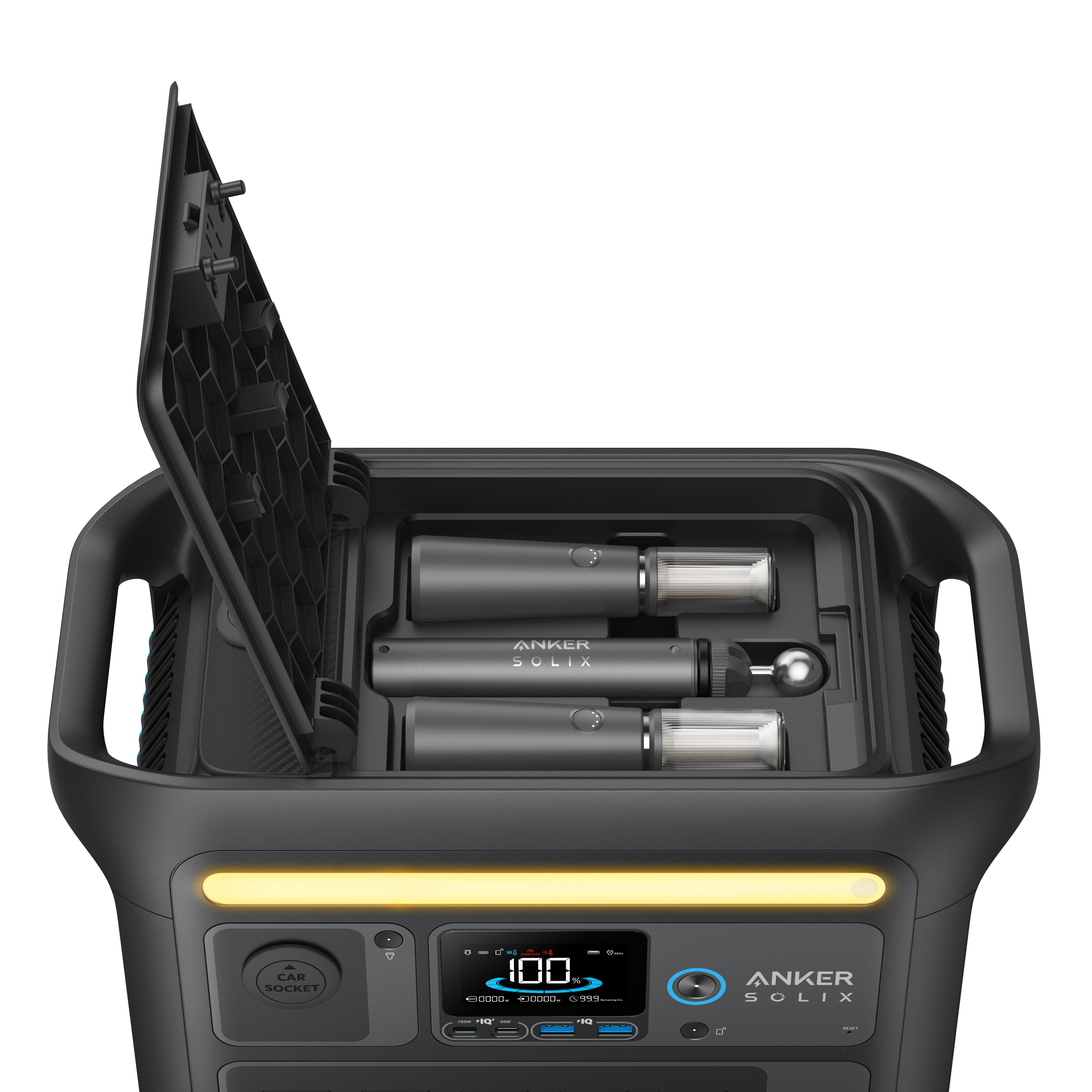 Anker Anker SOLIX C800X PowerStation 768Wh, 1200W 0% Mwst. Powerstation Dieses Angebot ist mit 0% Mwst. gemäß §12, Abs. 3 UstG ausgewiesen und richtet sich ausschließlich an Endverbraucher C800X 15000 mAh (220-240 V), Zyklenfestigkeit von über 3.000 Ladezyklen