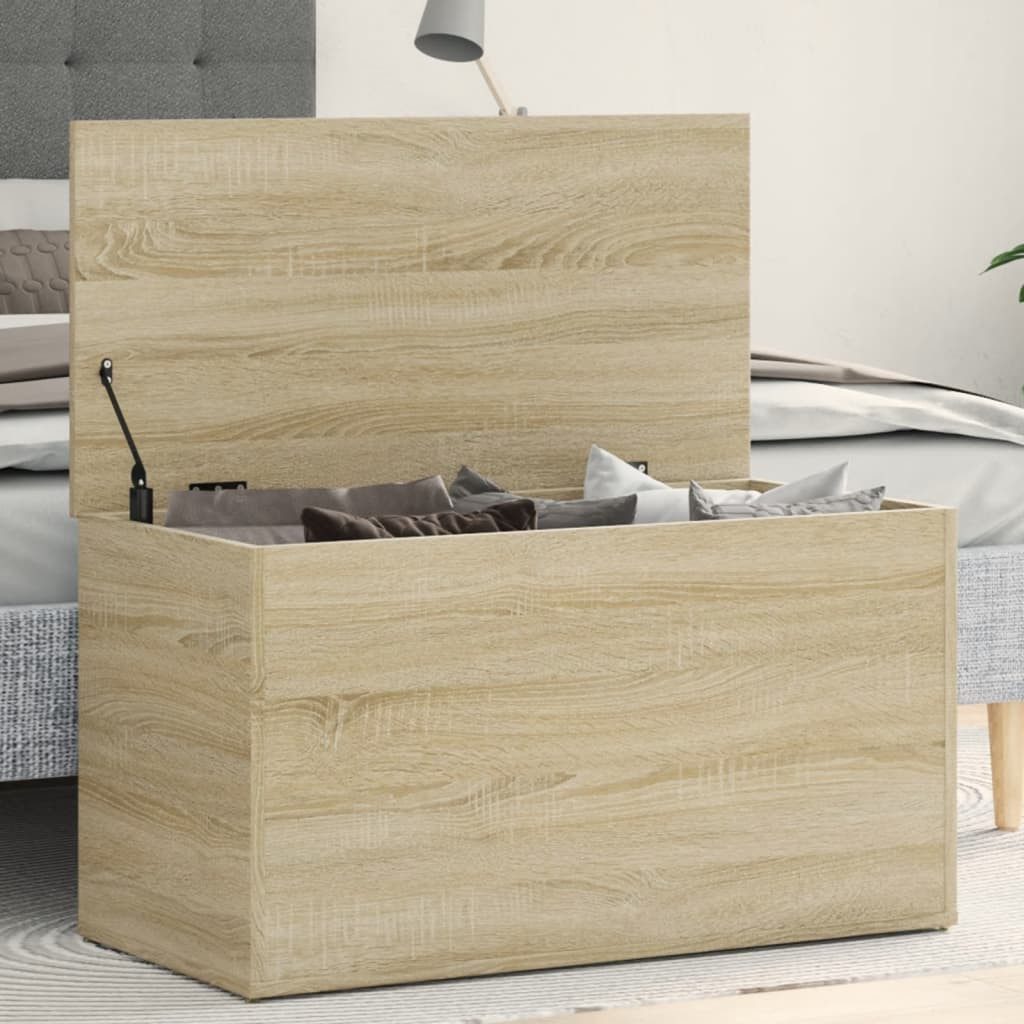 vidaXL Truhe, Aufbewahrungstruhe Sonoma-Eiche 84x42x46 cm Holzwerkstoff günstig online kaufen