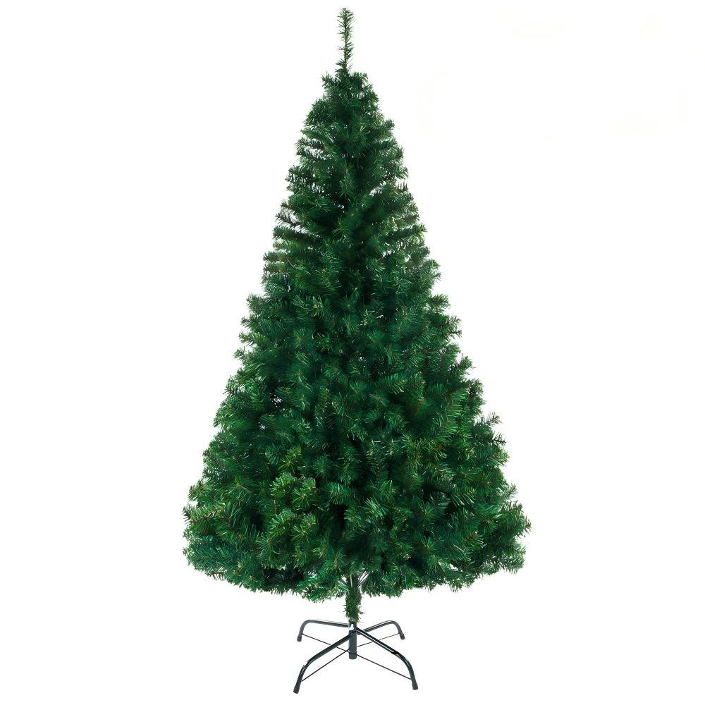 VINGLI Künstlicher Weihnachtsbaum 230/350/650/850/1050/1100 Zweigspitzen & stabilem Metallständer, für Büro, Zuhause & Party-Dekoration, 120/150/165/180/210 cm, Grün