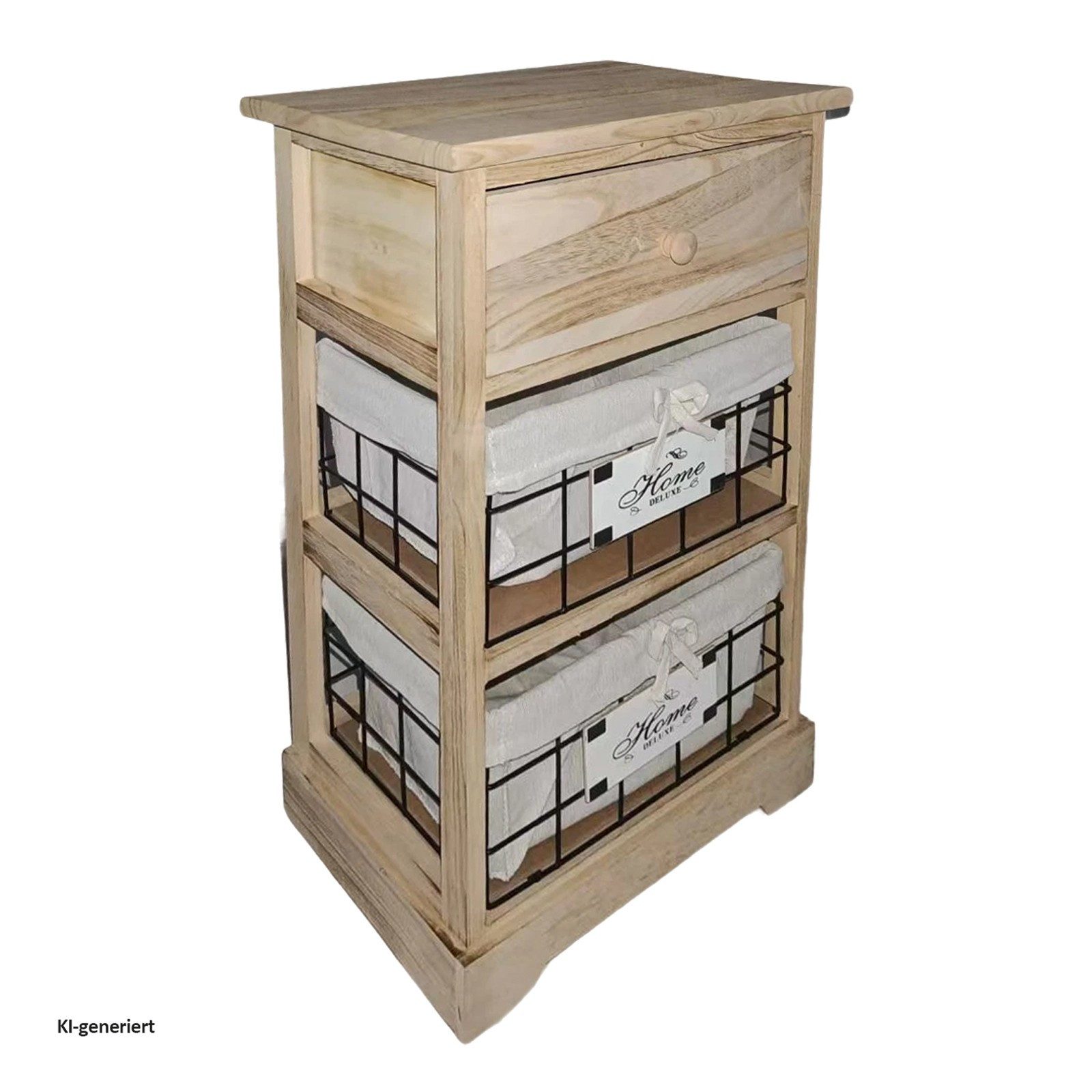 HTI-Living Kommode Kommode Melia mit Schublade und 2 Körben Artisaneiche (Stück, 1 St., 1 Kommode) – Bild 3 von 3