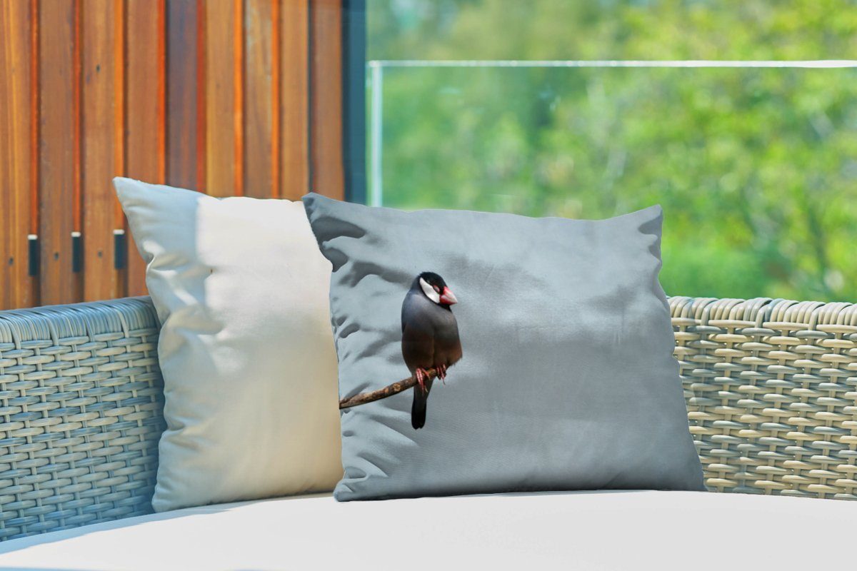 MuchoWow Dekokissen Kleine Vögel schlafen einem auf Polyester, Ast, Dekokissenbezug, Outdoor-Dekorationskissen, Kissenhülle