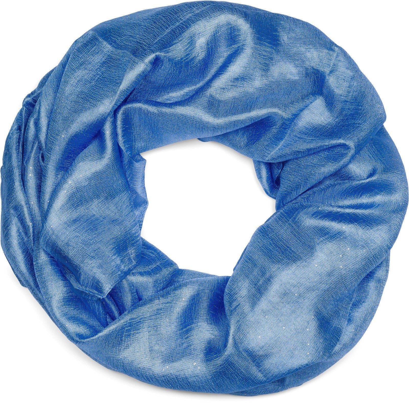 styleBREAKER Loop Seidiger Einfarbiger Loop Glitzer, günstig online kaufen