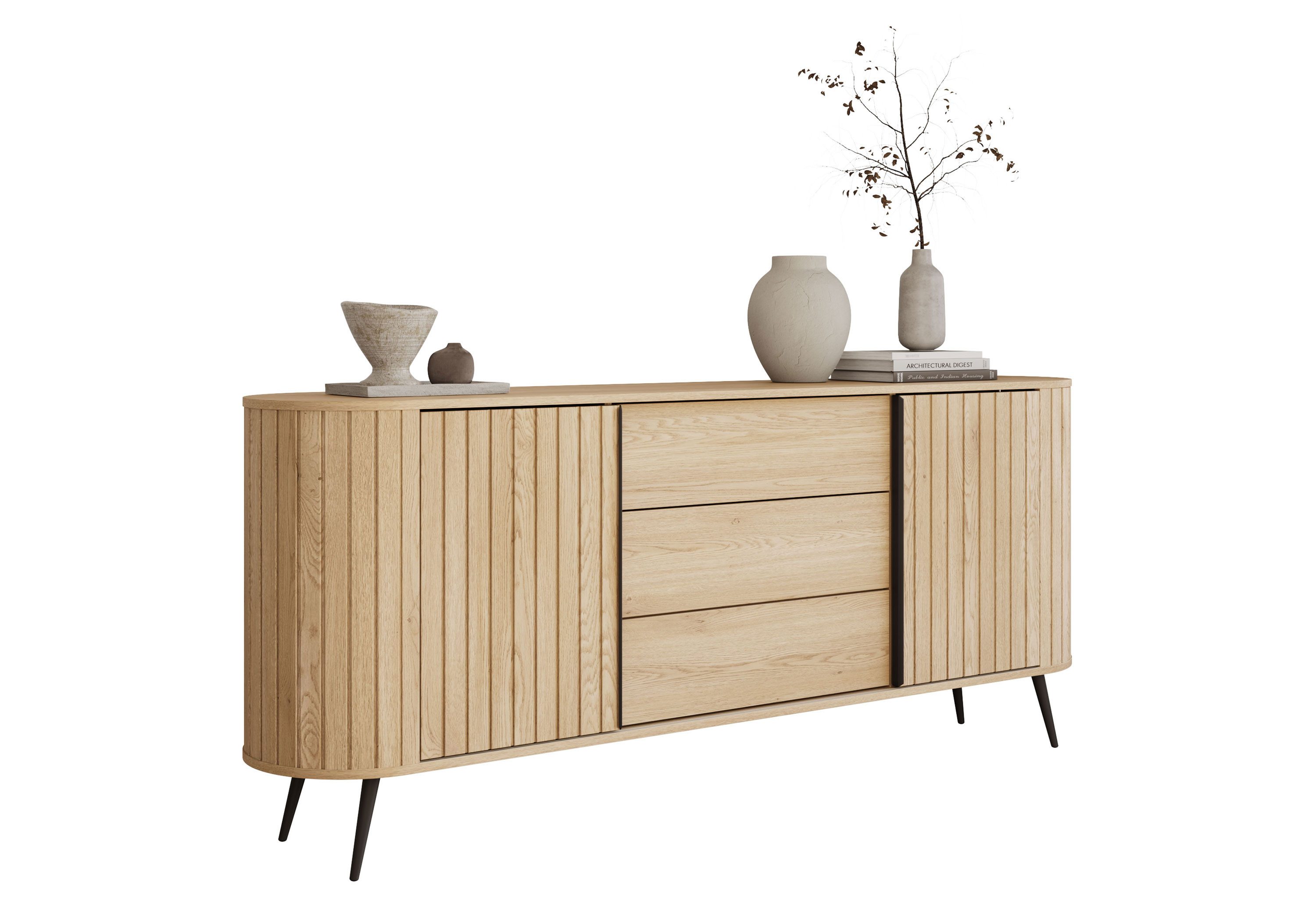 Kommode WILLOW Sideboard 2D3S mit Schiebetüren