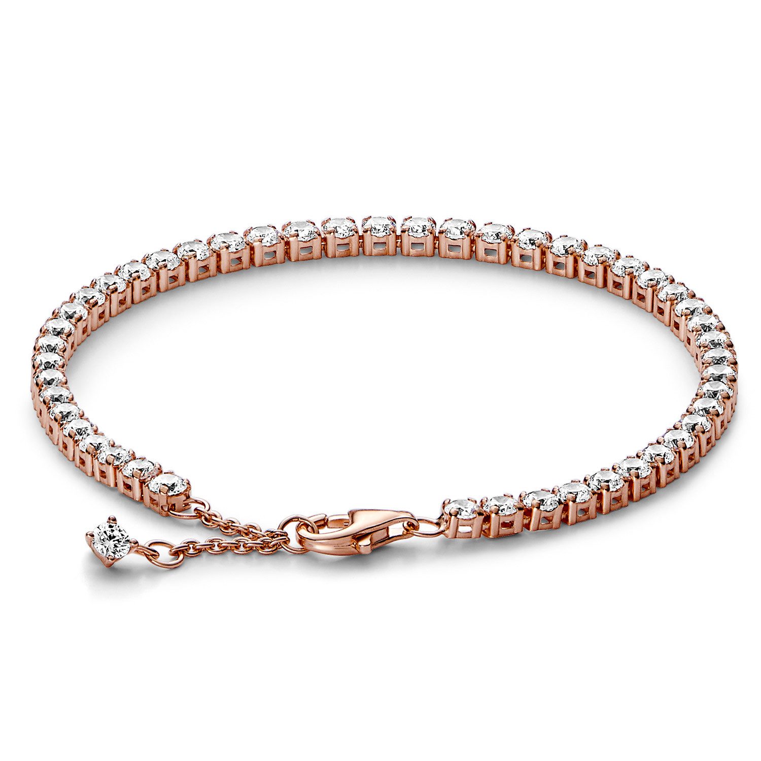Pandora Tennisarmband Funkelndes Tennisband Roségoldfarben günstig online kaufen