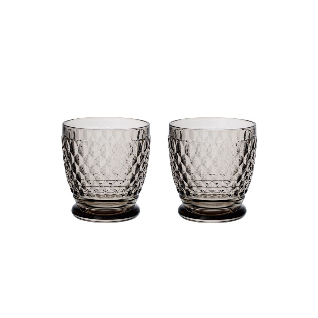 Villeroy & Boch Gläser-Set Boston coloured Becher smoke Set 2tlg., 2-tlg., Glas, Kristallglas, spülmaschinenfest, Made in Germany