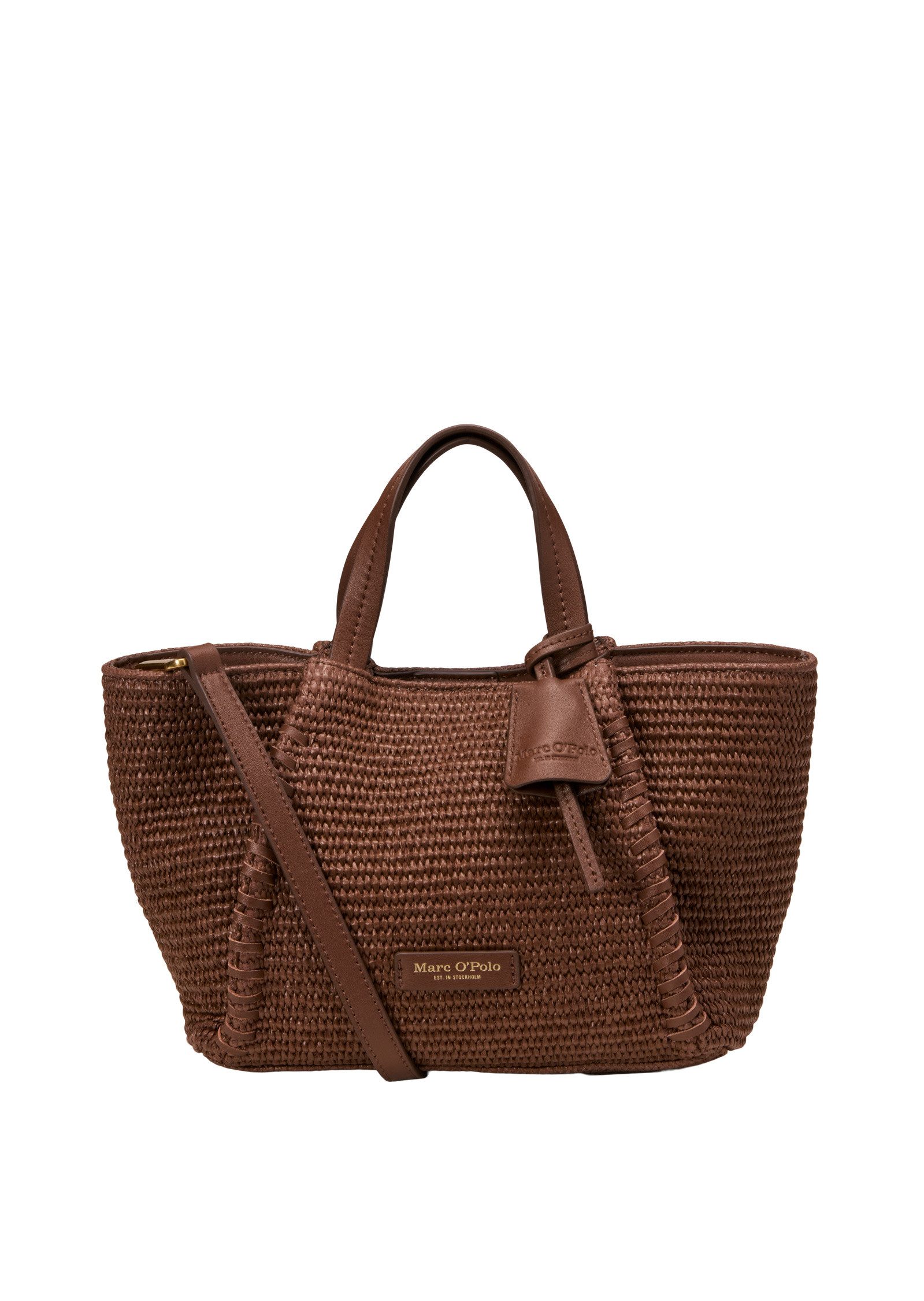 Marc O'Polo Umhängetasche mit edlen Echtleder-Details