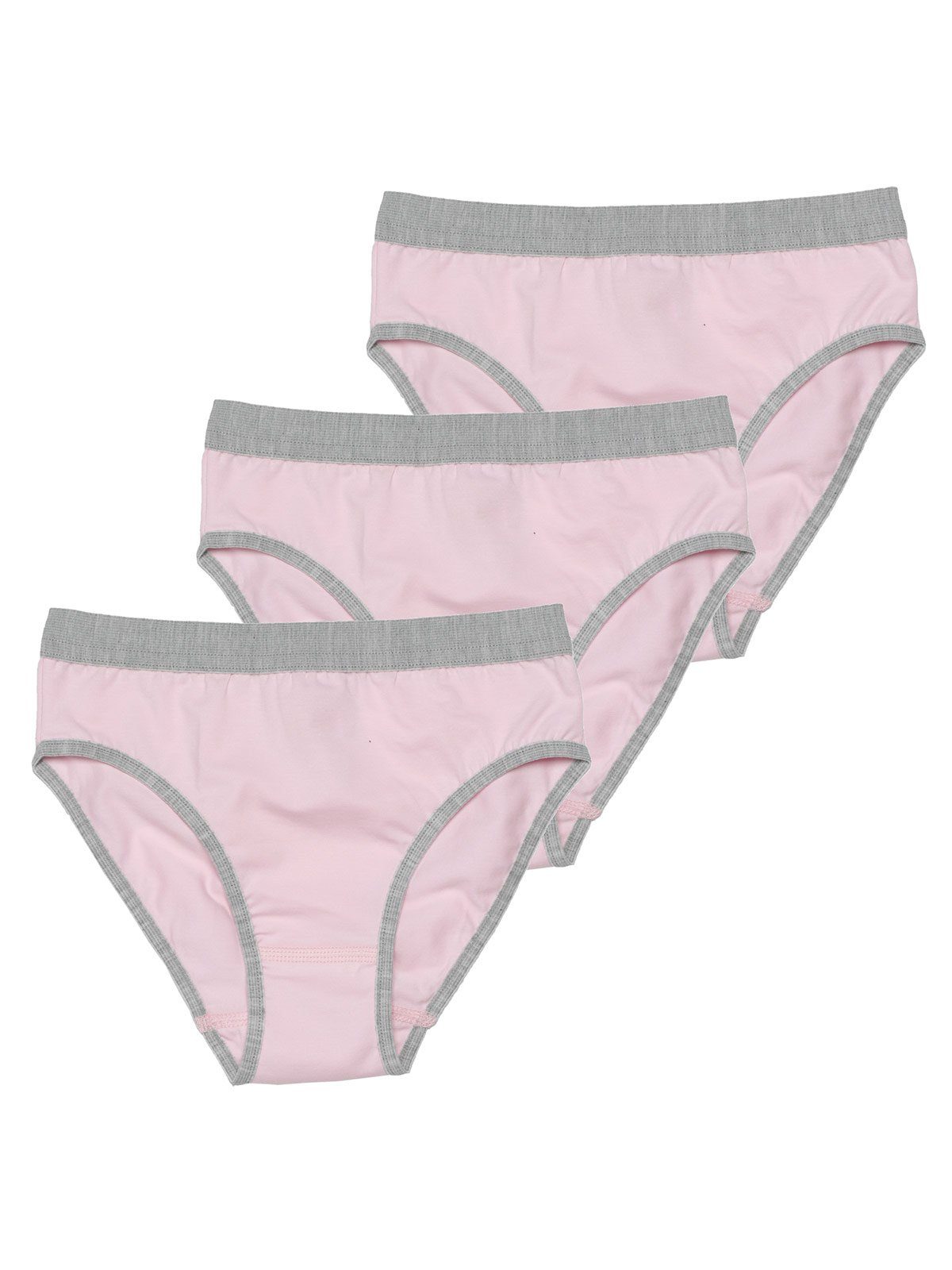 Sweety for Kids Slip Mädchen Slip 3er Pack Single Jersey (Packung, 3-St) hohe Markenqualität helles rosa