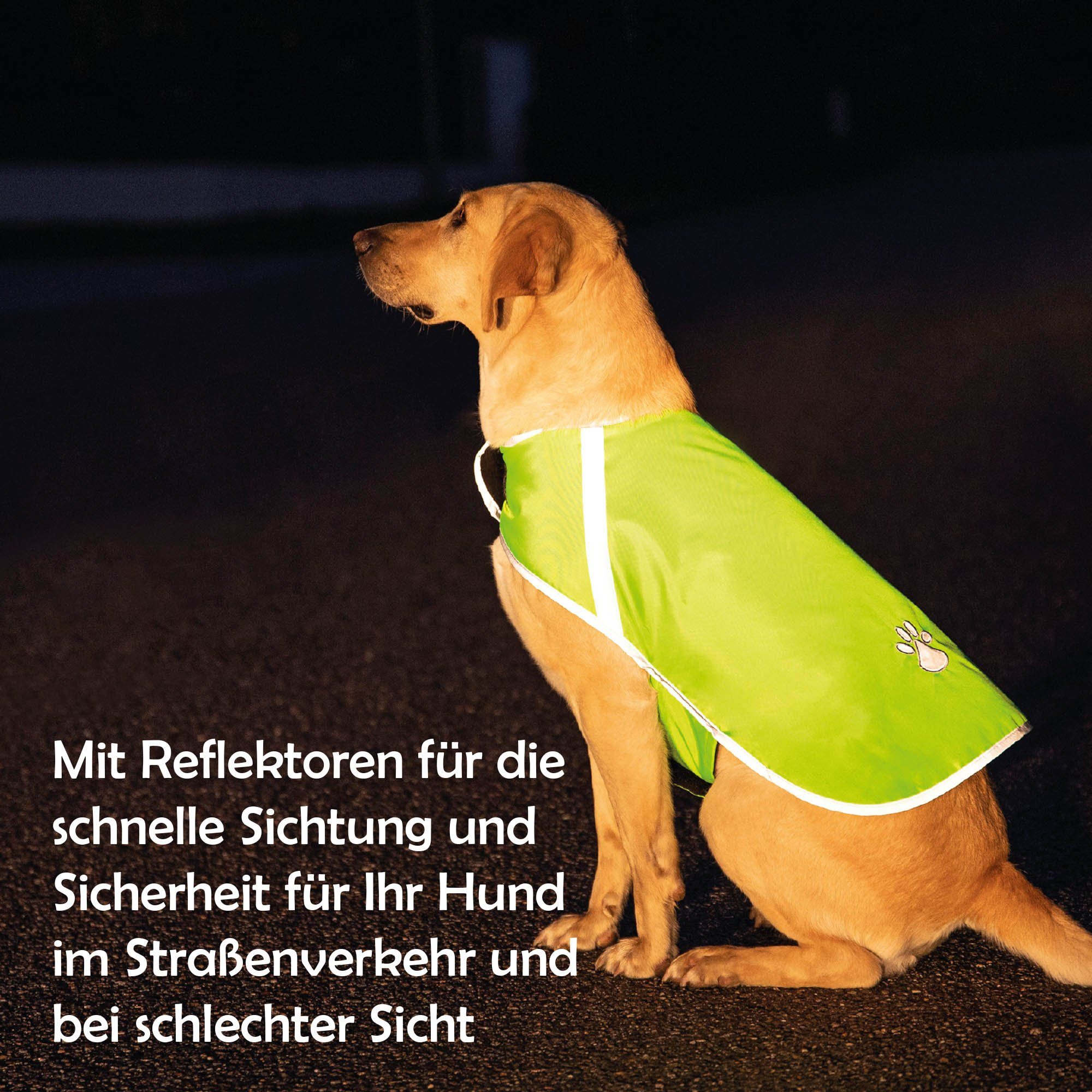 Bestlivings Hundewarnweste Reflektierende Sicherheitsweste für Hunde, Reflektierende Hundewarnweste - Reflektorweste mit Futterstoff