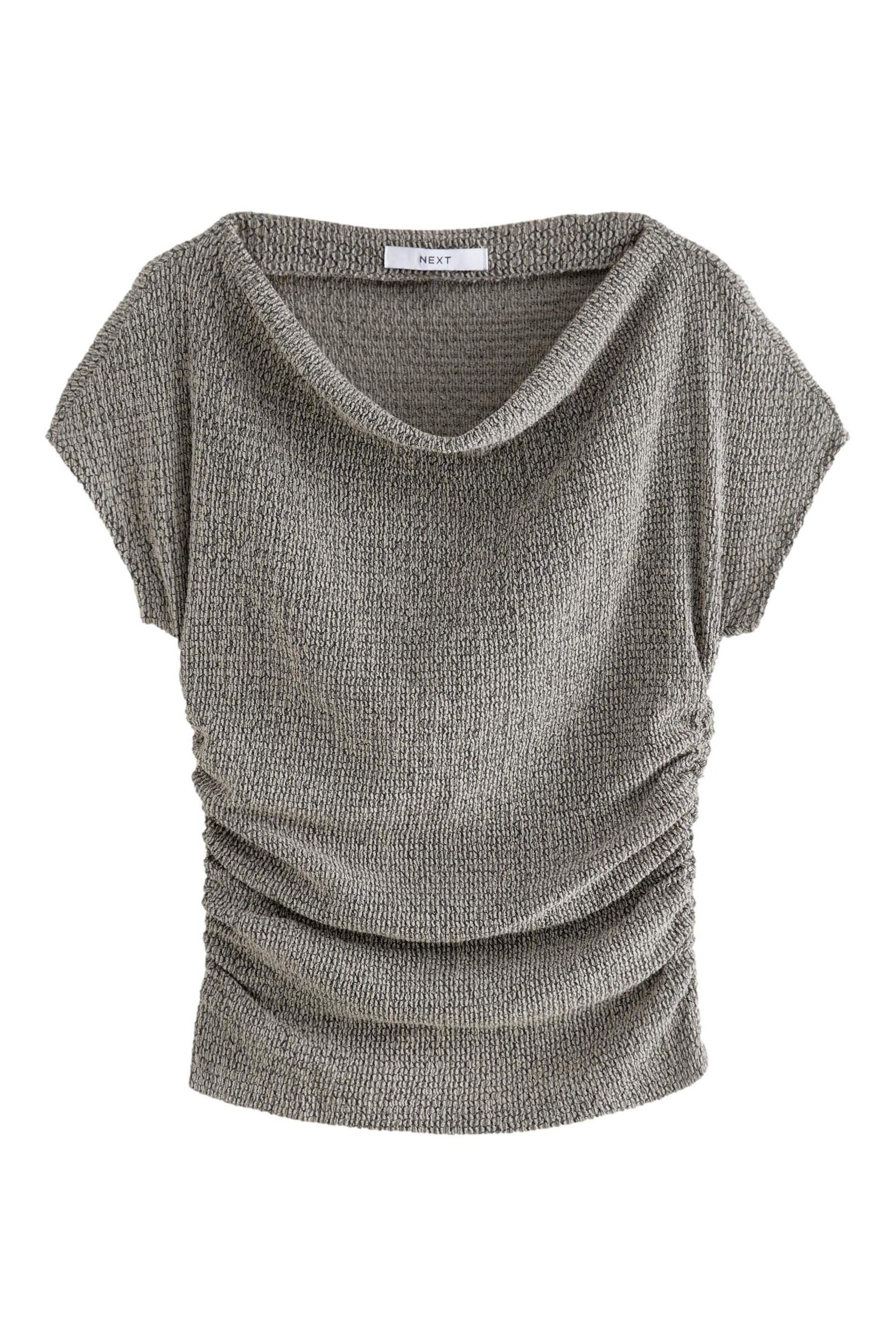 Next Blusenshirt Strukturiertes Wasserfall-Oberteil, Kurzgröße (1-tlg) günstig online kaufen