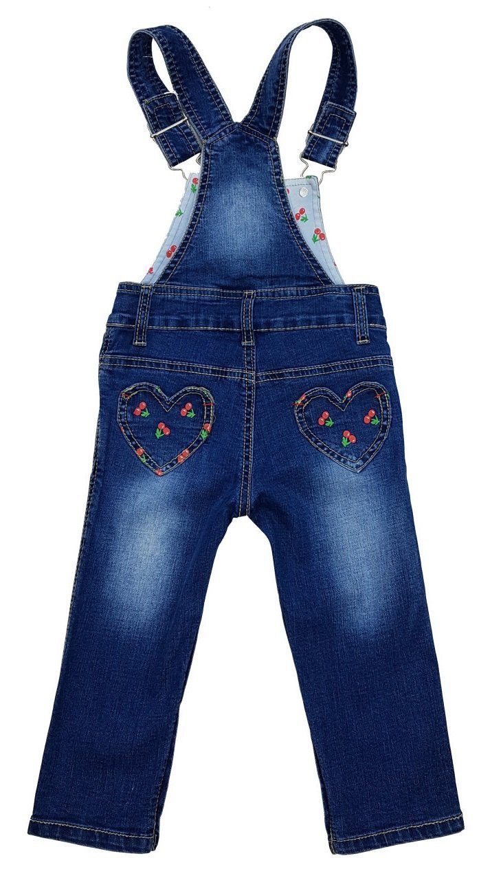 Girls Fashion Jeanslatzhose Latzhose Mädchen Stretch Jeans Mn4801