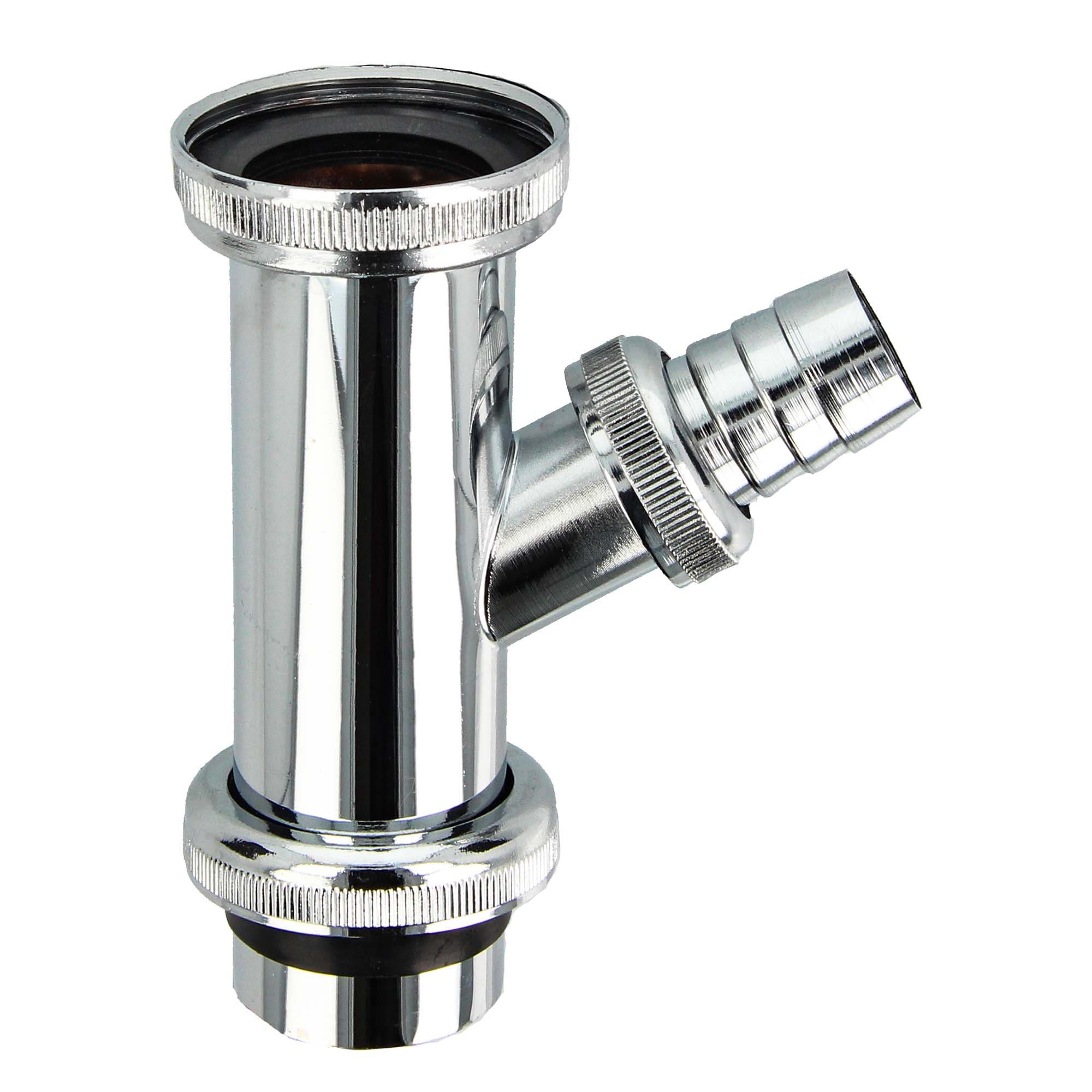 tecuro Siphon Tauchrohr Verstellrohr Ø 32 x 200 mm mit Geräteanschluss Ø 19 mm