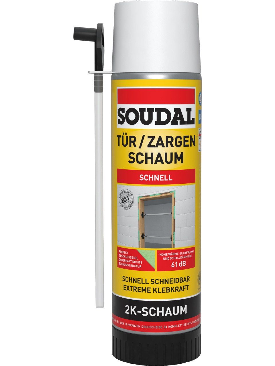 SOUDAL Bauschaumpistole Soudal 2K Zargenschaum 400 ml